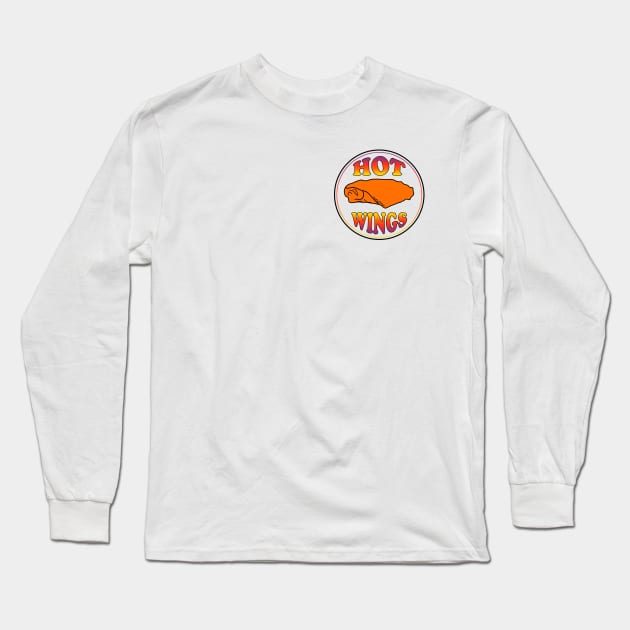 Hot Wings Team Flats Long Sleeve T-Shirt by Erika Lei A.M.